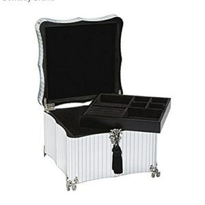 Handmade Glass Mirrored Jewelry Box